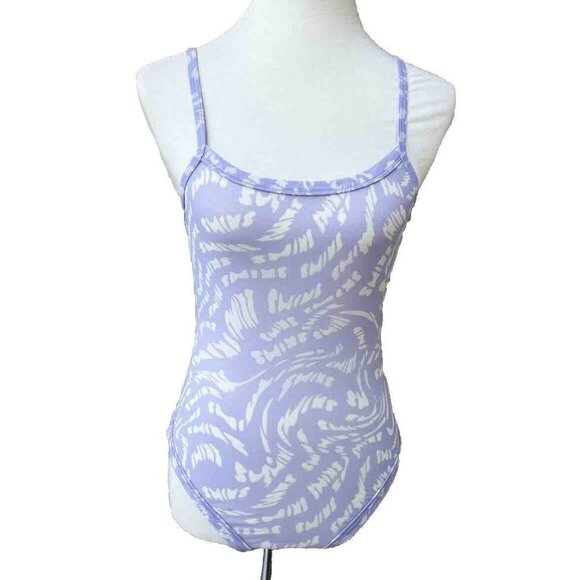SKIMS Kim Kardashian Blue Swirl Mesh Strappy Summer Bodysuit Size S - Picture 1 of 8